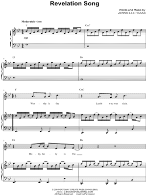 Kari Jobe Revelation Song - Bb Instrument Sheet Music (Trumpet