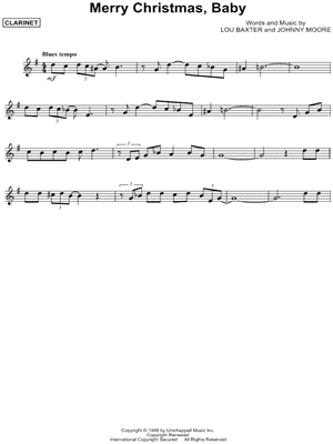 Download Digital Sheet Music Of Chris Brown For Clarinet