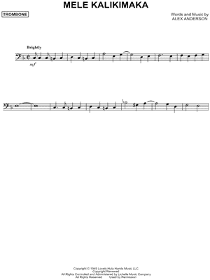 Brenda Lee "Rockin' Around the Christmas Tree" Sheet Music (Trombone Solo) in Bb Major ...