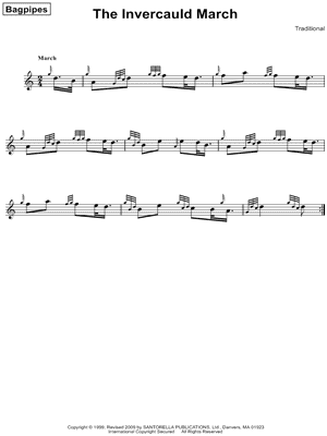BAGPIPE Sheet Music to download and print