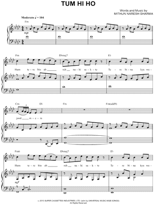 Aashiqui 2 Sheet Music Downloads at Musicnotes.com