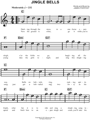 Marimba Notes Chart