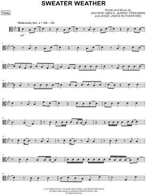 Sweater Weather - The Neighbourhood / Drum Sheet Music Sheet music for Drum  group (Solo)