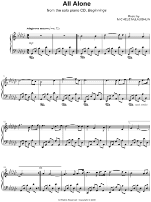 Michele McLaughlin "In the Stillness of Peace" Sheet Music (Piano Solo
