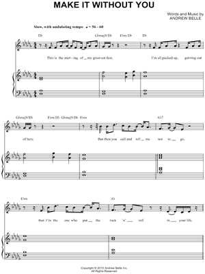 Andrew Belle Pieces Sheet Music in A Major (transposable) - Download &  Print - SKU: MN0129474