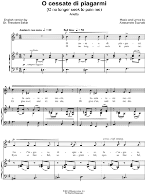 o cessate di piagarmi g minor o cessate di piagarmi g minor