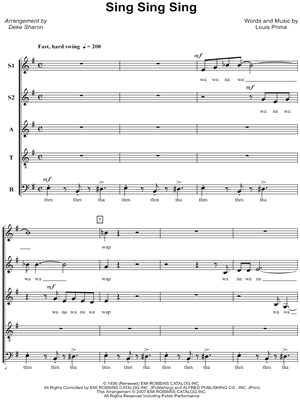 Sing Sing Sing Piano Sheet Music Free Best Music Sheet