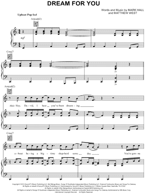 "Dream for You" Sheet Music - 3 Arrangements Available Instantly