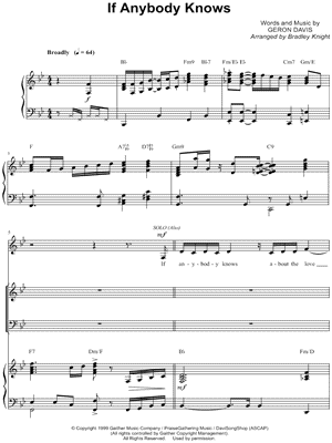 Geron Davis Sheet Music to download and print