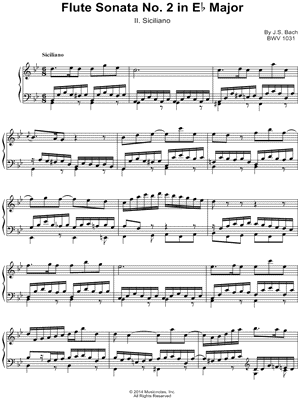 Siciliana CLC4 Sheet music for Piano, Oboe (Solo)