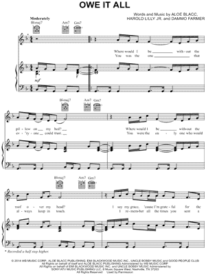 Aloe Blacc Sheet Music To Download And Print World Center Of Digital Sheet Music Shop