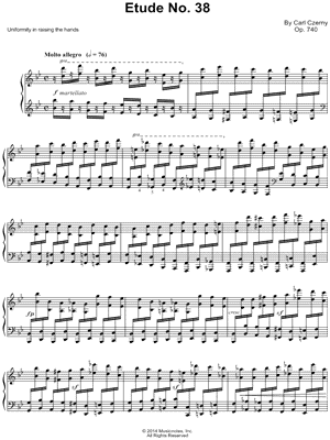 The Art of Finger Dexterity, Op. 740: Etude No. 38