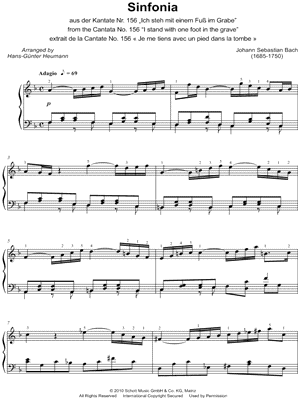 Sinfonia from Cantata No. 156, "I Stand with One Foot in the Grave"