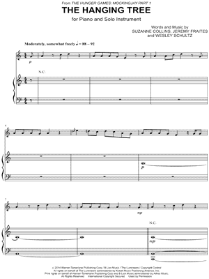 The Hanging Tree - Piano Accompaniment - From The Hunger Games: Mockingjay, Part 1 - Sheet Music (Digital Download)