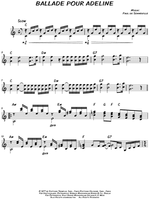 Ballade Pour Adeline Sheet Music 13 Arrangements Available Instantly Musicnotes