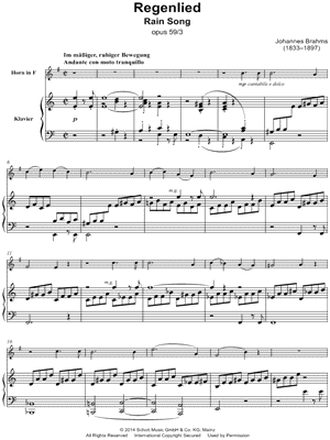 Regenlied, Op. 59, No. 3
