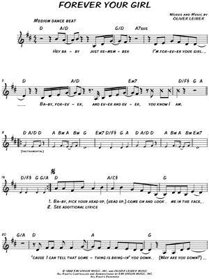 Paula Abdul "Rush Rush" Sheet Music in E Major (transposable