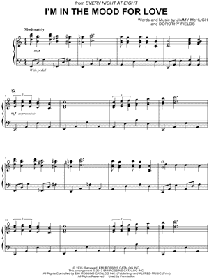 I M In The Mood For Love Sheet Music 8 Arrangements Available Instantly Musicnotes