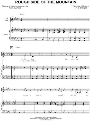 F C Barnes Rough Side Of The Mountain Sheet Music In Gb Major