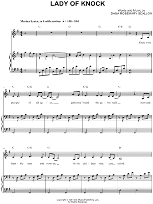 Dana Lady Of Knock Sheet Music In G Major Transposable Download Print Sku Mn0162313