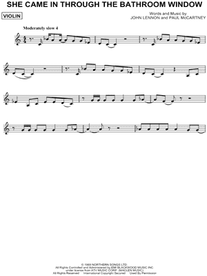 She Came In Through the Bathroom Window