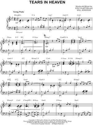 Eric Clapton - Tears In Heaven (Barbershop Quartet) Sheet music for Tenor,  Bass voice, Baritone (Men's Choir)