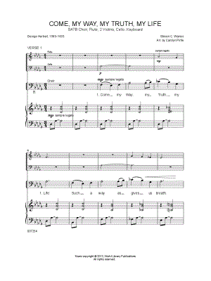 "Come, My Way, My Truth, My Life" Sheet Music - 1 Arrangement Available