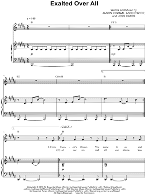 Vertical Church Band - Exalted Over All - Sheet Music (Digital Download)