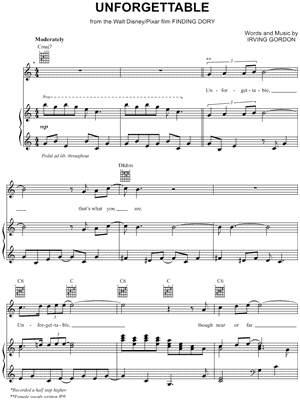 Hide And Seek (from Finding Dory) sheet music for piano solo