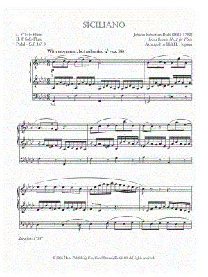 Siciliana Sheet music for Piano (Solo)