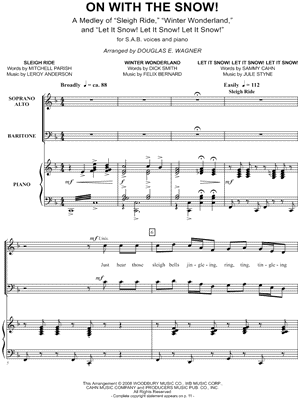 Douglas E. Wagner - On With the Snow! (Medley) - Sleigh Ride - Winter Wonderland - Let It Snow! Let It Snow! Let It Snow! - Sheet Music (Digital Download)