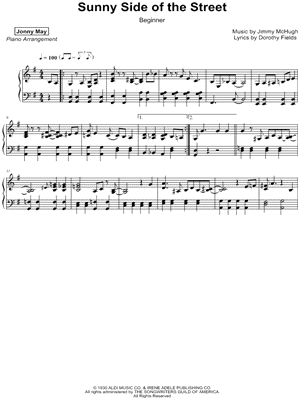 On The Sunny Side Of The Street Sheet Music 13 Arrangements Available Instantly Musicnotes