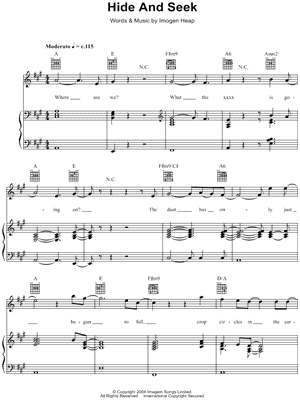 Hide And Seek (arr. Jetse Bremer) Sheet Music, Imogen Heap