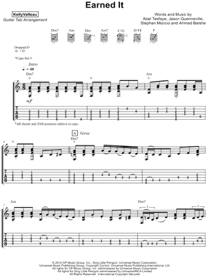 Earned It (Fifty Shades of Grey) Sheet Music - 17 Arrangements Available  Instantly - Musicnotes