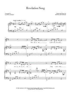 Revelation Song (Live) Sheet Music PDF (Kari Jobe / Passion