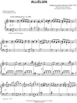 Alleluia from Exsultate, Jubilate