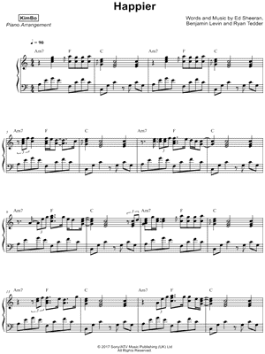 "Happier" Sheet Music - 19 Arrangements Available Instantly - Musicnotes