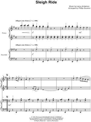 Phillip Keveren - Sleigh Ride - Sheet Music (Digital Download)
