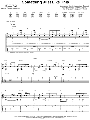 Something Just Like This Sheet Music 47 Arrangements Available Instantly Musicnotes