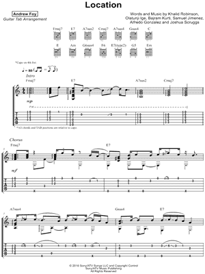 Inferir Calma Enriquecer Location" Sheet Music - 11 Arrangements Available Instantly - Musicnotes