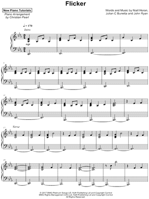 Flicker Sheet Music 4 Arrangements Available Instantly Musicnotes