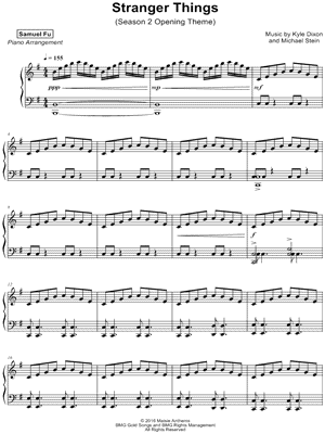 Stranger Things Sheet Music Downloads at Musicnotes.com