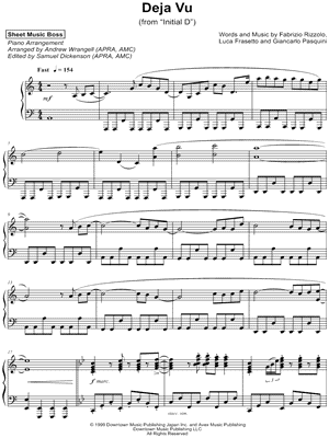 Sheet Music Boss Deja Vu Sheet Music Piano Solo In A Minor Download Print Sku Mn0179573 I've just been in this time before (higher on the beat) and i know it's a place to go calling you and the search is a mystery (standing on my feet) it's so hard writer(s): eur