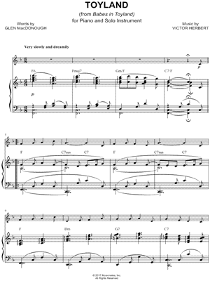 Victor Herbert - Toyland - Piano Accompaniment - from Babes in Toyland - Sheet Music (Digital Download)