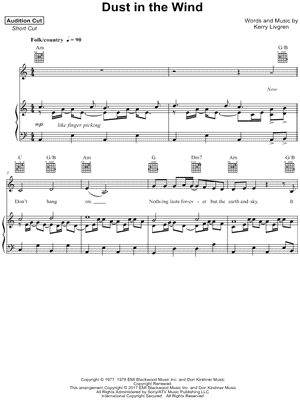 Play The Game Tonight by Kansas - Piano, Vocal, Guitar - Digital Sheet Music