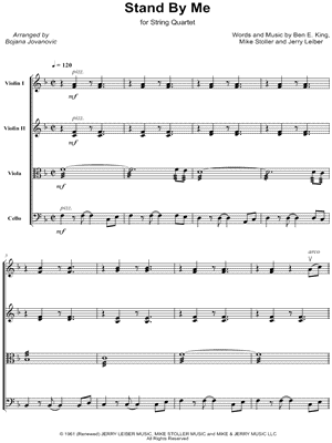 Bojana Jovanovic Stand By Me Sheet Music In F Major Download Print Sku Mn