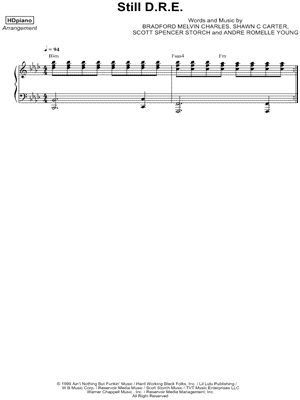 Still D.R.E." Sheet Music Arrangements Available Instantly - Musicnotes