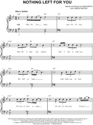 Easy Piano Sheet Music Downloads | Musicnotes.com