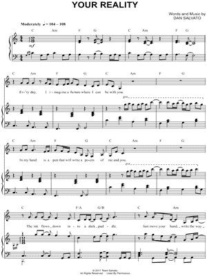 Your Reality From Doki Doki Literature Club Sheet Music In C