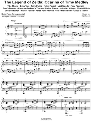 The Legend of Zelda™: Ocarina of Time™ Lost Woods: Piano: Nintendo® -  Digital Sheet Music Download